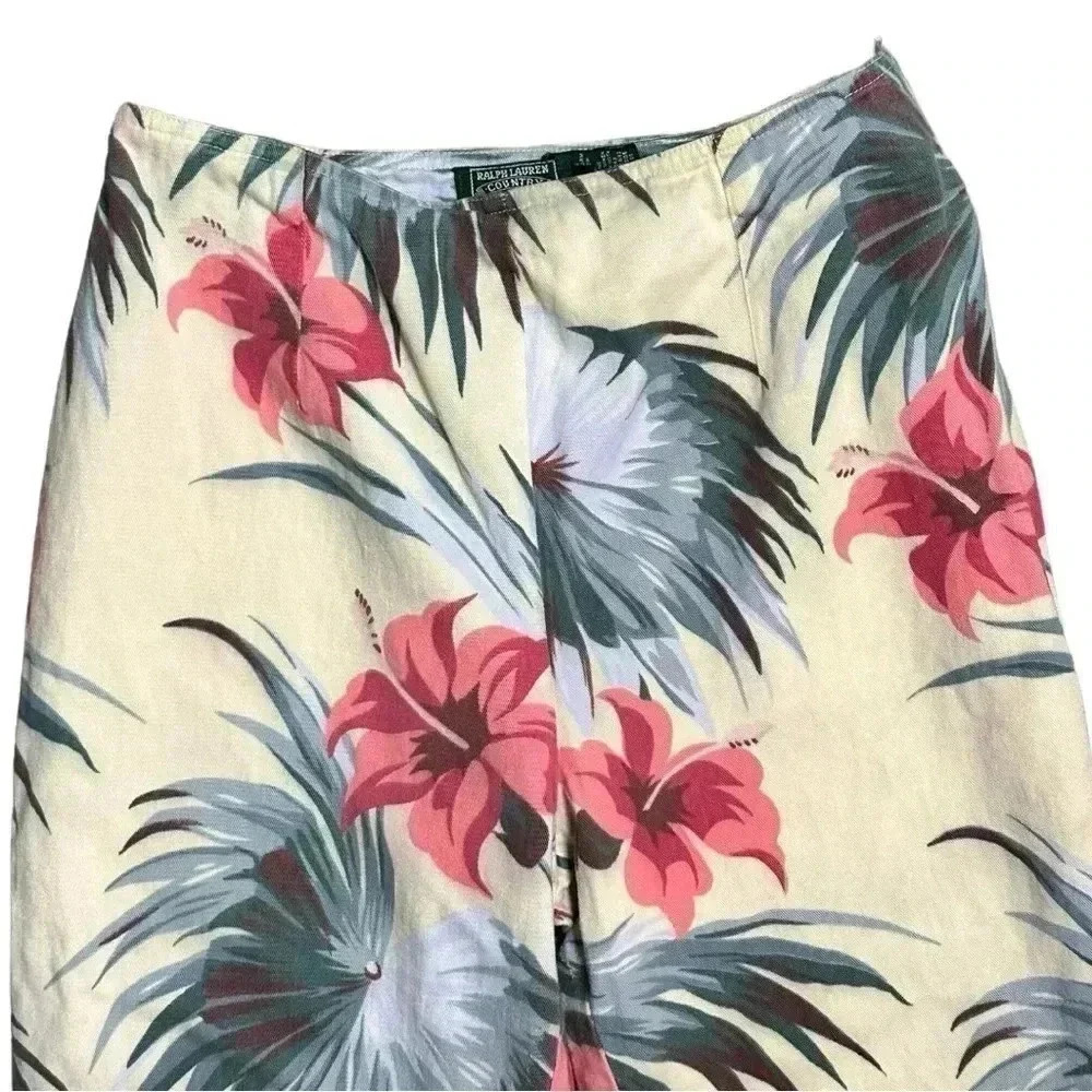 Ralph Lauren Country Slim Tropical Pants Vintage Size 6 - Picture 4 of 8